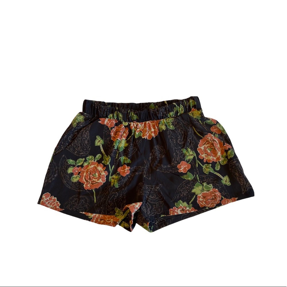 Tyche Teal Flower design Short !